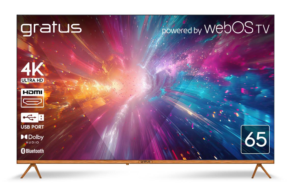 Gratus 165 cm (65 inches) Edgeless QLED Smart TV